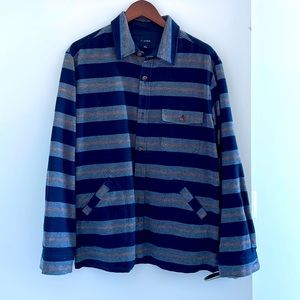 Jcrew navy thick flannel